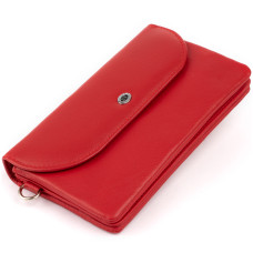 Клатч из кожи женский ST Leather 183561 Красный