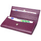 Женский вместительный кошелек из натуральной зернистой кожи CANPELLINI 185471 Фиолетовый