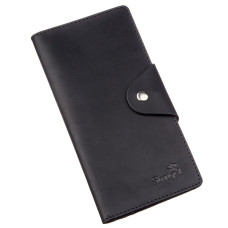 Бумажник мужской из винтажной кожи SHVIGEL 183001 Черный
