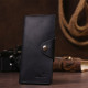 Бумажник мужской из винтажной кожи SHVIGEL 183001 Черный