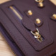 Кожаный женский кошелек Guxilai 183941 Фиолетовый