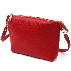 Женская сумка кросс-боди из натуральной кожи Shvigel 184311 Красный