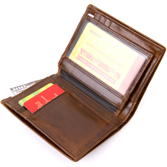 Портмоне унісекс Vintage 183731 Коричневе