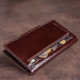 Бумажник мужской вертикальный на кнопках SHVIGEL 183011 Коричневый