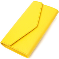 Яркое женское большое портмоне из натуральной кожи Tony Bellucci 185821 Желтый