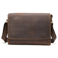 Сумка мужская crazy horse Vintage 182441 Коричневая