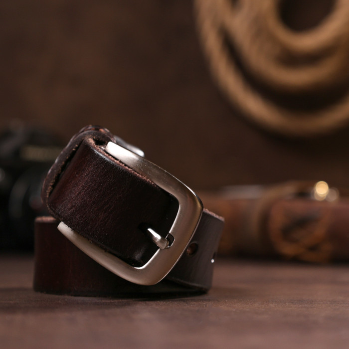 Ремінь унісекс Vintage 183091 Коричневий