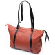 Вместительная двухцветная женская сумка из натуральной кожи Vintage 186271 Коричневая