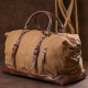  Дорожная сумка текстильная большая Vintage 183161 Песочная