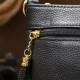 Небольшая кожаная женская сумка Vintage 184331 Черный