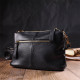 Интересная сумка через плечо из натуральной кожи 185981 Vintage Черная