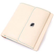 Женский красивый кошелек среднего размера из натуральной кожи ST Leather 186501 Белый