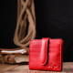 Яркий женский бумажник из натуральной кожи KARYA 184701 Красный