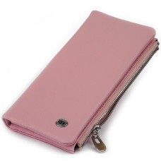 Вертикальный кошелек на кнопке женский ST Leather 183441 Розовый