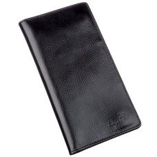 Бумажник мужской вертикальный из кожи алькор SHVIGEL 183031 Черный