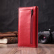 Вертикальный женский кошелек на магнитах из натуральной кожи ST Leather 186611 Красный
