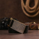 Ремень мужской с латунной пряжкой Vintage 183351 Черный