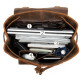 Рюкзак кожаный Vintage 182461 Коричневый