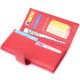 Женский кошелек на четыре отделения для купюр из натуральной кожи ST Leather 186621 Красный