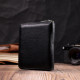 Женский отменный кошелек из натуральной кожи ST Leather 186521 Черный