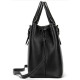 Классическая женская сумка в коже флотар Vintage 182521 Черная