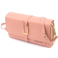 Женский клатч на плечо из экокожи Vintage sale_15144 Розовый