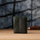 Женский миниатюрный кошелек из натуральной кожи ST Leather 23083 Зеленый