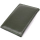 Практичная обложка на паспорт универсального формата из натуральной кожи ST Leather 23081 Зеленый