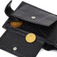 Мужской бумажник компактный и вместительный из натуральной кожи BOND 185842 Черный