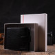 Мужской бумажник компактный и вместительный из натуральной кожи BOND 185842 Черный