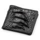 Портмоне CROCODILE LEATHER 180362 из натуральной кожи крокодила Черное