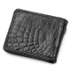 Портмоне CROCODILE LEATHER 180362 из натуральной кожи крокодила Черное