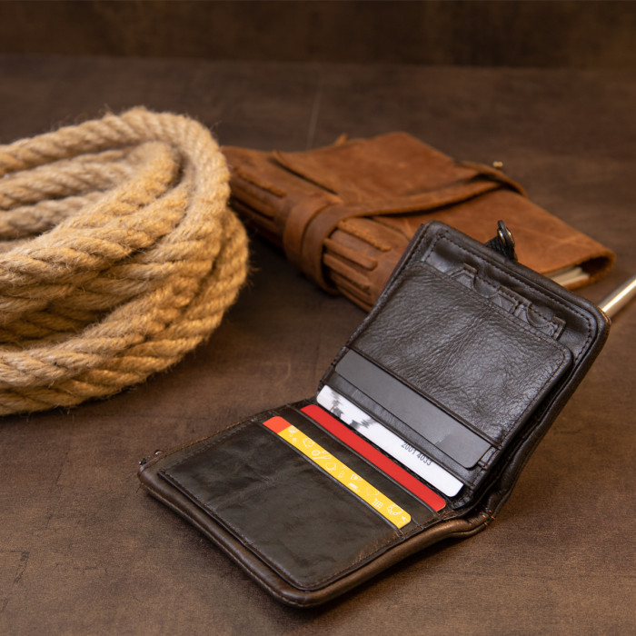 Портмоне унісекс Vintage 183722 Коричневе