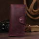 Бумажник женский из винтажной кожи SHVIGEL 183002 Бордовый