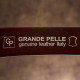 Ремень мужской с круглой латуниевой пряжкой Grande Pelle 183232 Красно-коричневый