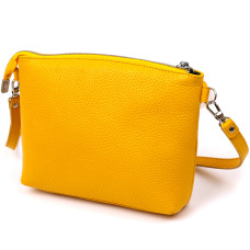 Женская сумка кросс-боди из натуральной кожи Shvigel 184312 Желтый