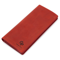 Кожаное женское матовое портмоне GRANDE PELLE 184092 Красный