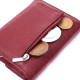 Кожаный женский кошелек с монетницей ST Leather 186482 Бордовый