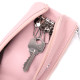 Стильная ключница нежного цвета из натуральной кожи ST Leather 186582 Розовый