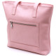 Вместительная кожаная женская сумка-шоппер Shvigel 184492 Розовый