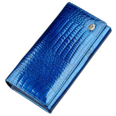 Женский лаковый кошелек ST Leather 182372 Синий