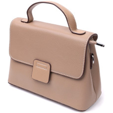 Женская сумка сэтчел из натуральной кожи Vintage 186262 Бежевая