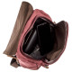 Компактный женский текстильный рюкзак Vintage 183202 Малиновый