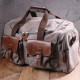 Вместительная дорожная сумка из качественного текстиля 185192 Vintage Серая