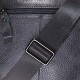 Вертикальная мужская сумка на плечо из натуральной кожи Vintage 186012 Черная