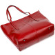Вместительная сумка шоппер из натуральной кожи 185922 Vintage Бордовая