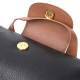 Стильная женская сумка с интересным клапаном из натуральной кожи Vintage 186222 Черная