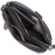 Интересная сумка-клатч в стильном дизайне из натуральной кожи 185932 Vintage Черная