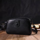 Интересная сумка-клатч в стильном дизайне из натуральной кожи 185932 Vintage Черная