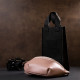 Практичная кожаная женская поясная сумка GRANDE PELLE 184062 Розовый